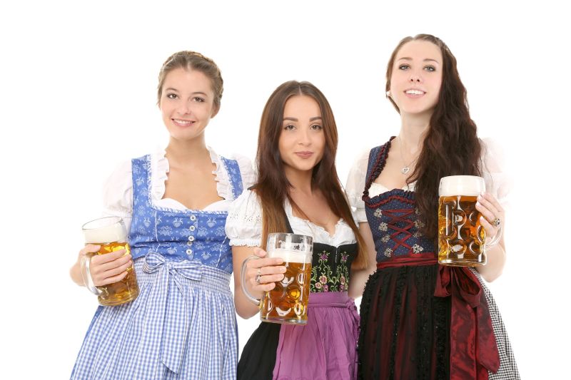 Frühlingsfest Dirndl Schleife Vorne