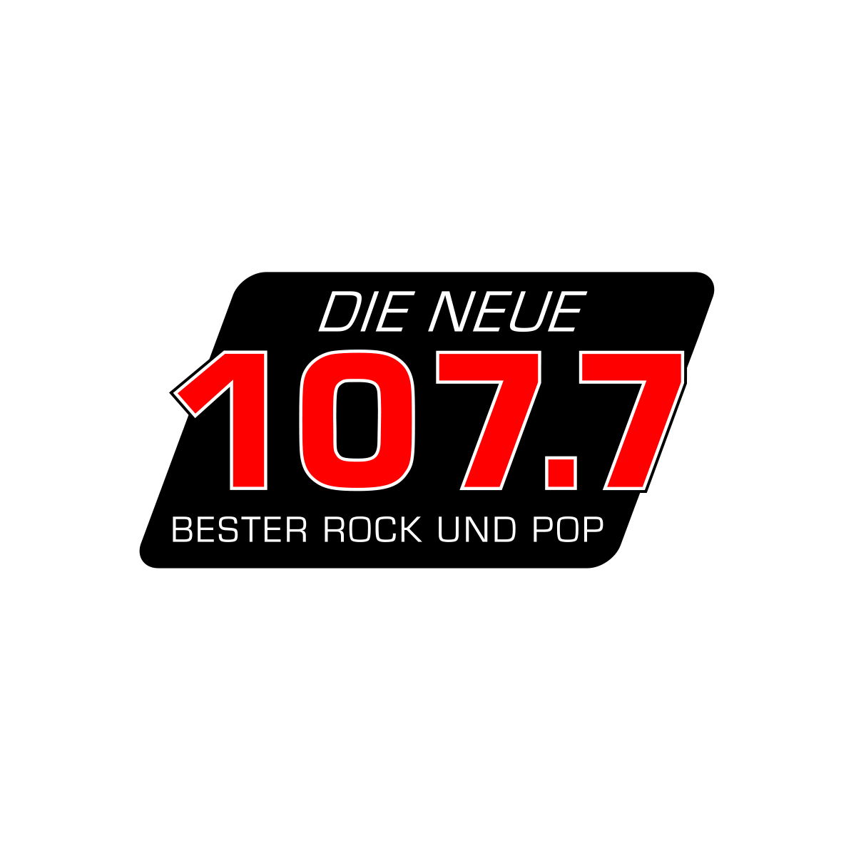 DIE NEUE 107.7 Logo - Das richtige.