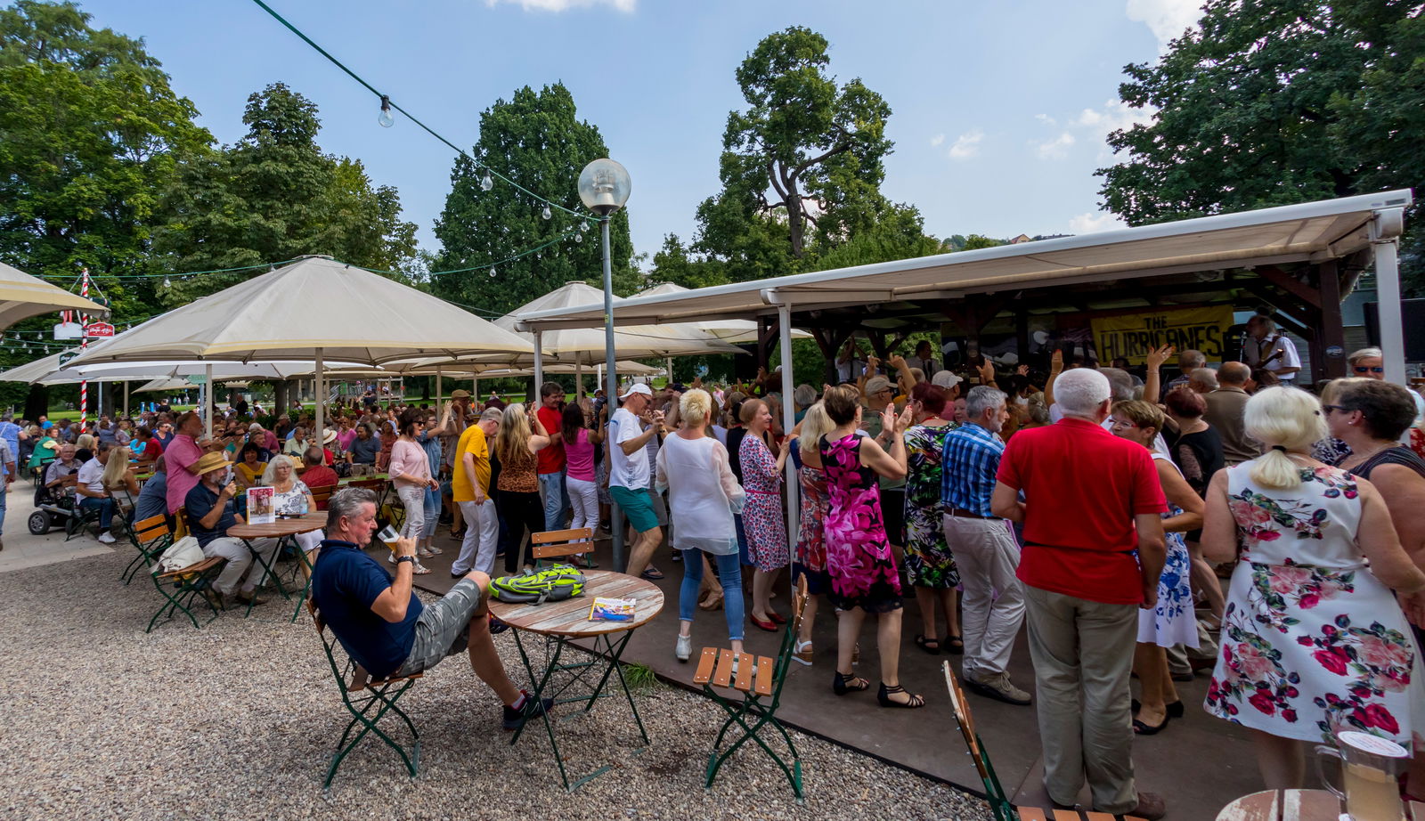 Biergarten im Stuttgarter Schlossgarten