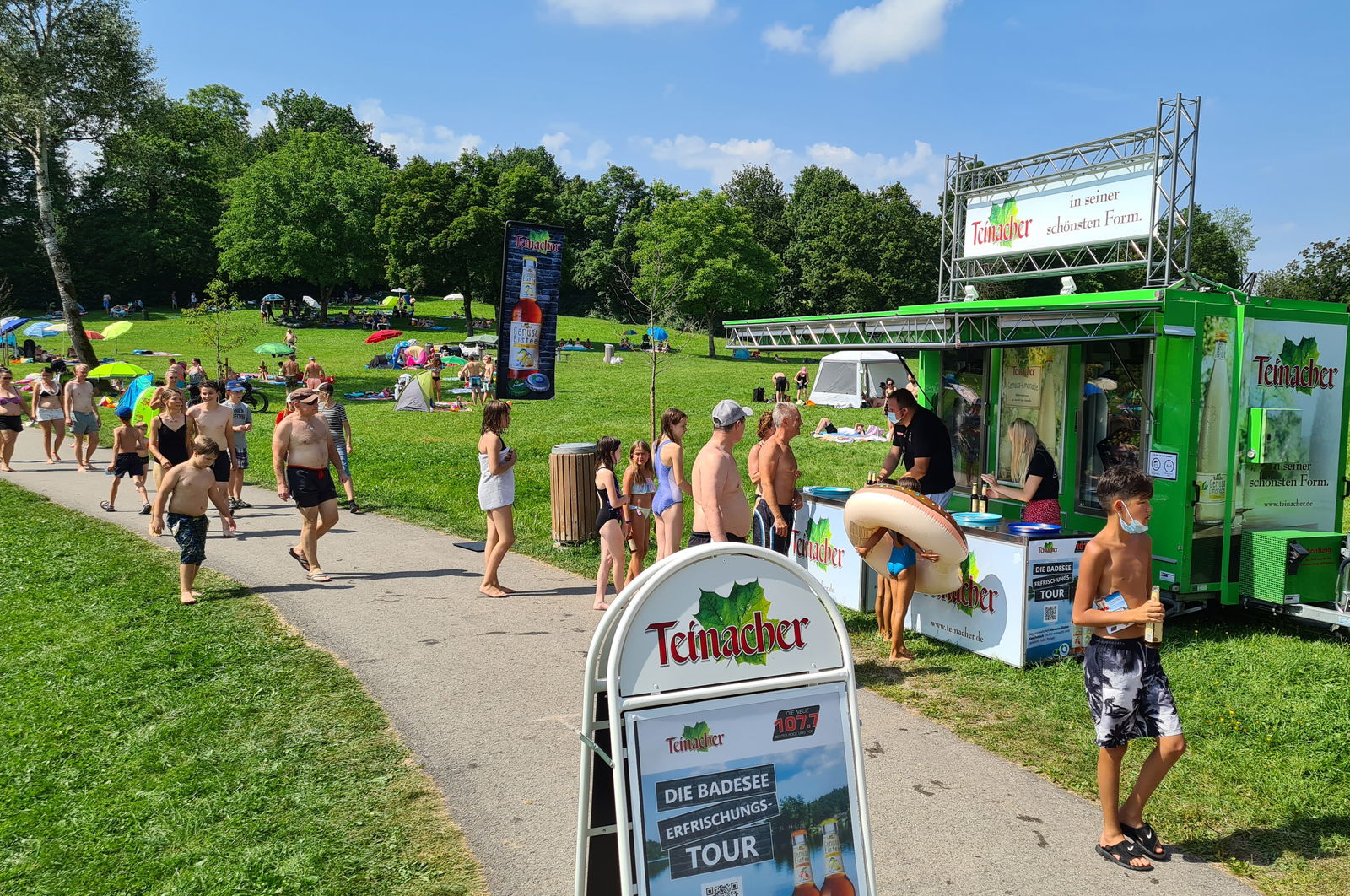 Genuss-Eistee am Badesee