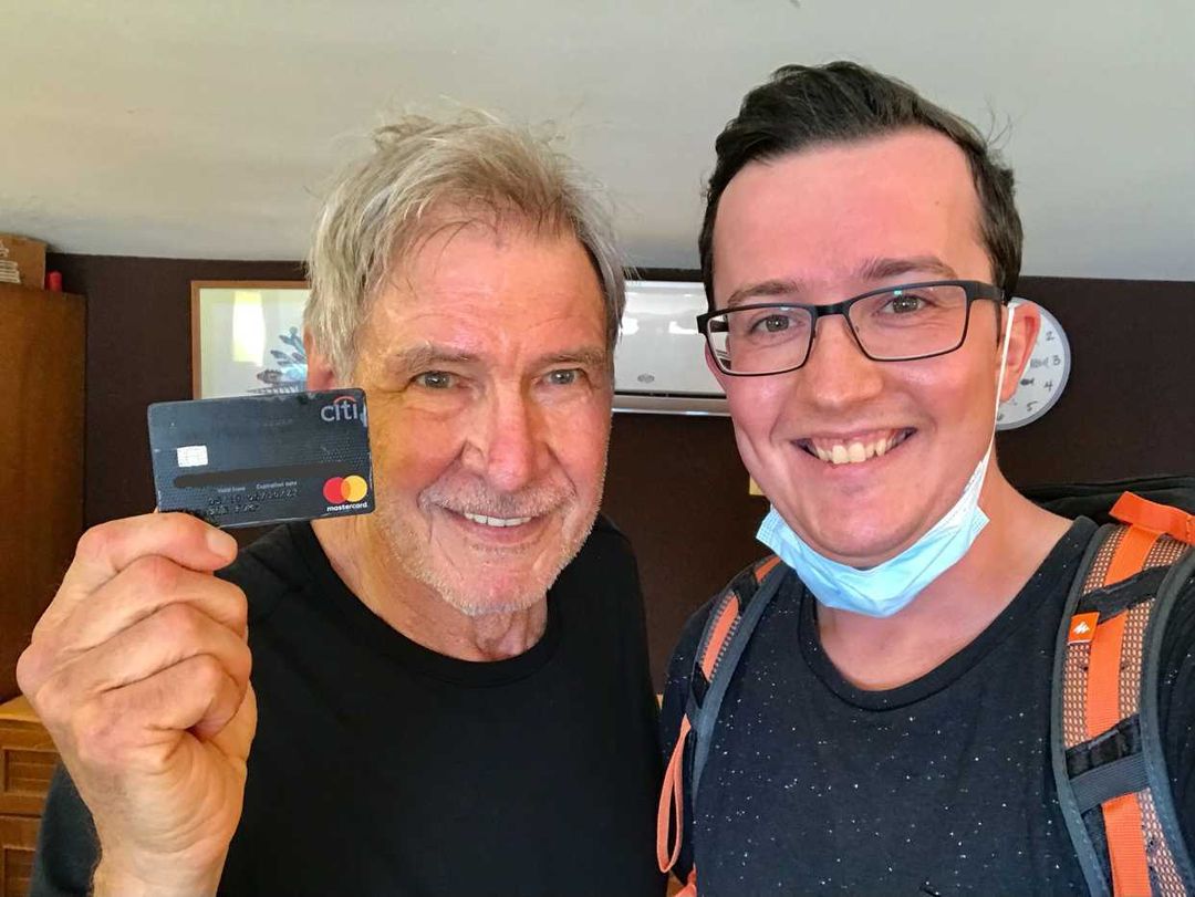 Harrison Ford und Simon Milewski