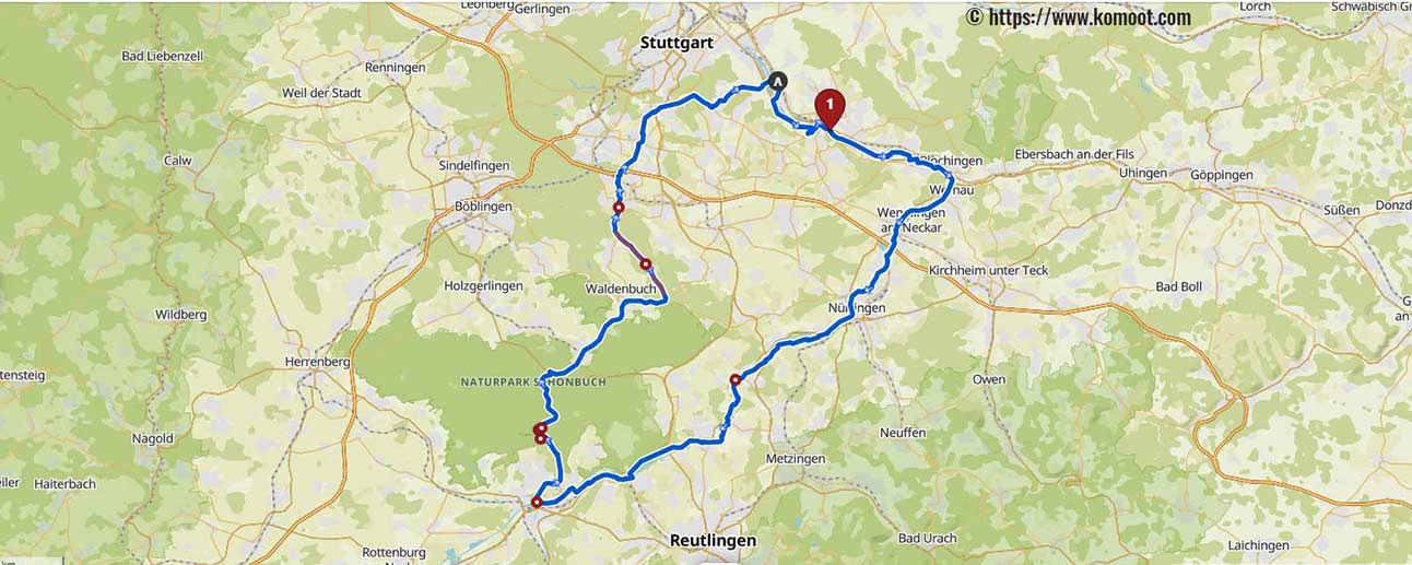 Strecke Siebenmühlental