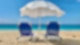 Liegen am Strand