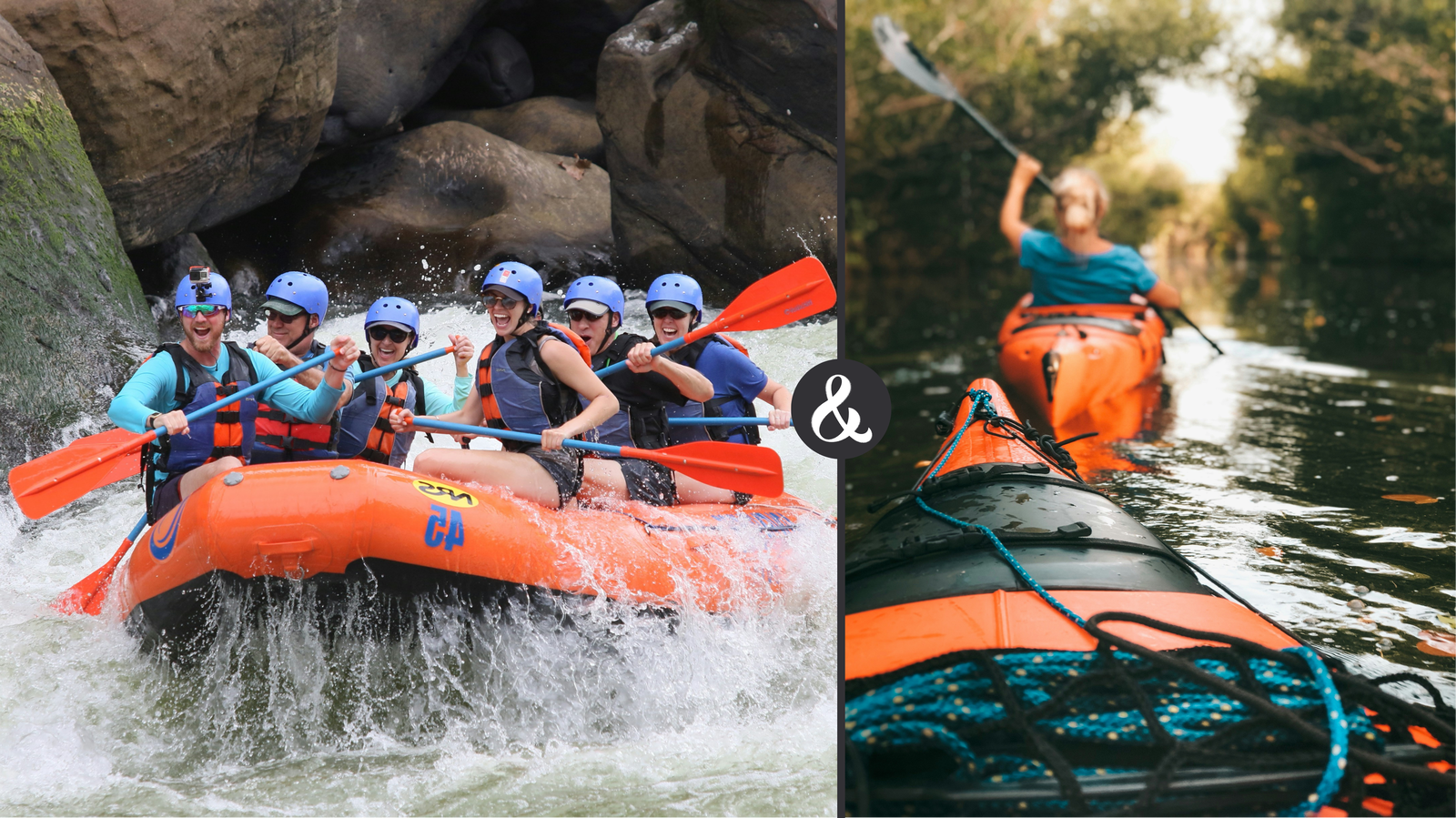 Rafting und Kajakfahren