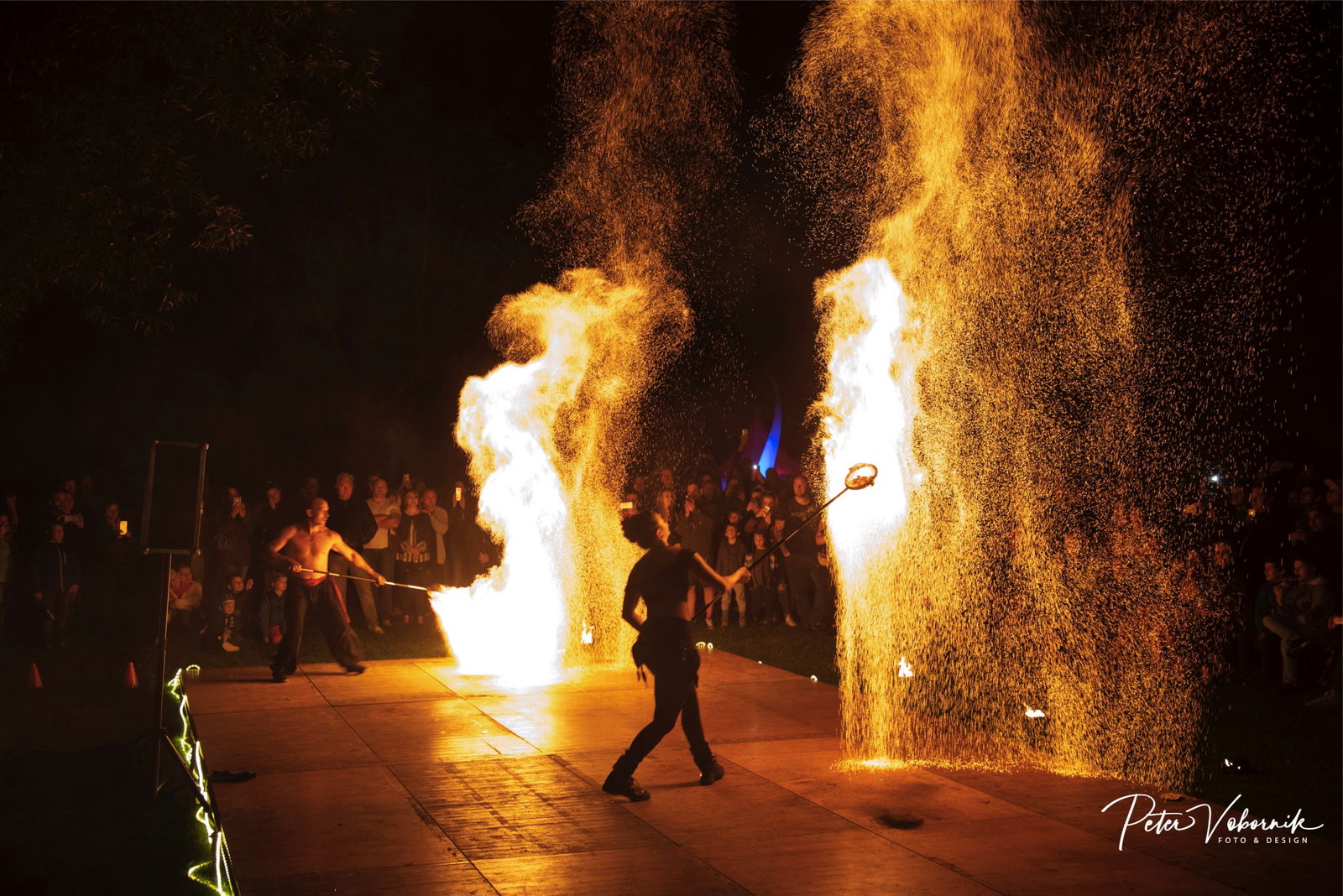 Feuershow Flammende Sterne