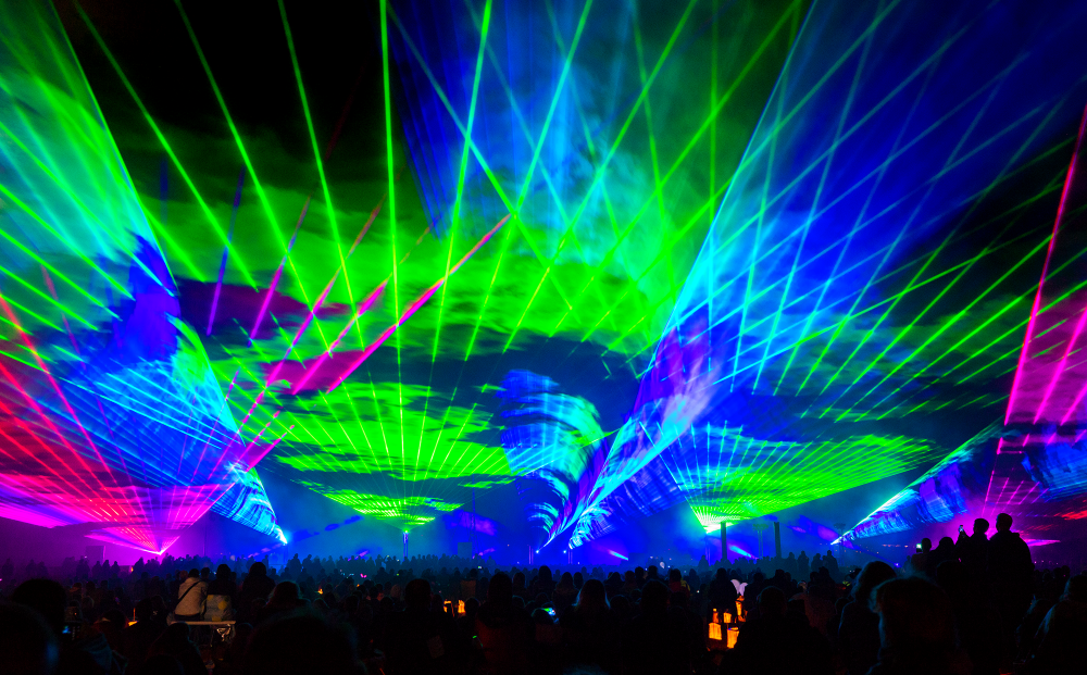Flammende Sterne Lasershow