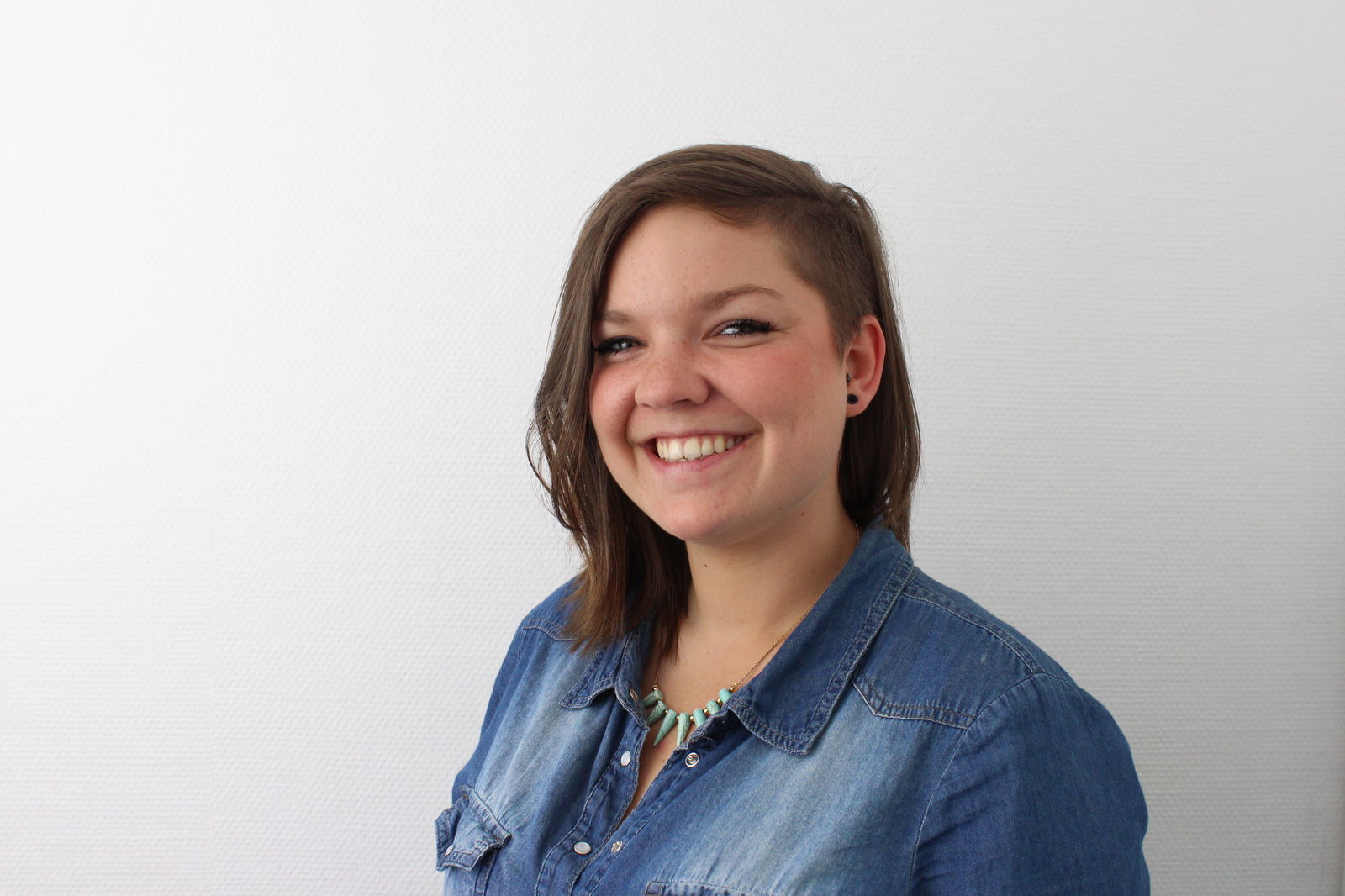 Michelle in ihrer Ausbildung