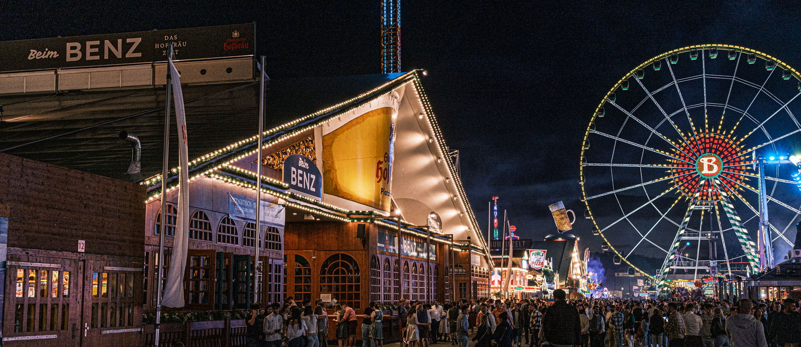 Beim Benz das Hofbräu Zelt