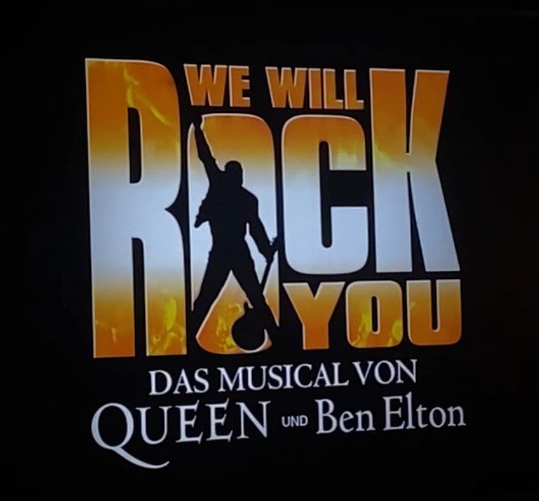 Logo-Schriftzug "WE WILL ROCK YOU - DAS MUSICAL VON QUEEN UND BEN ELTON"