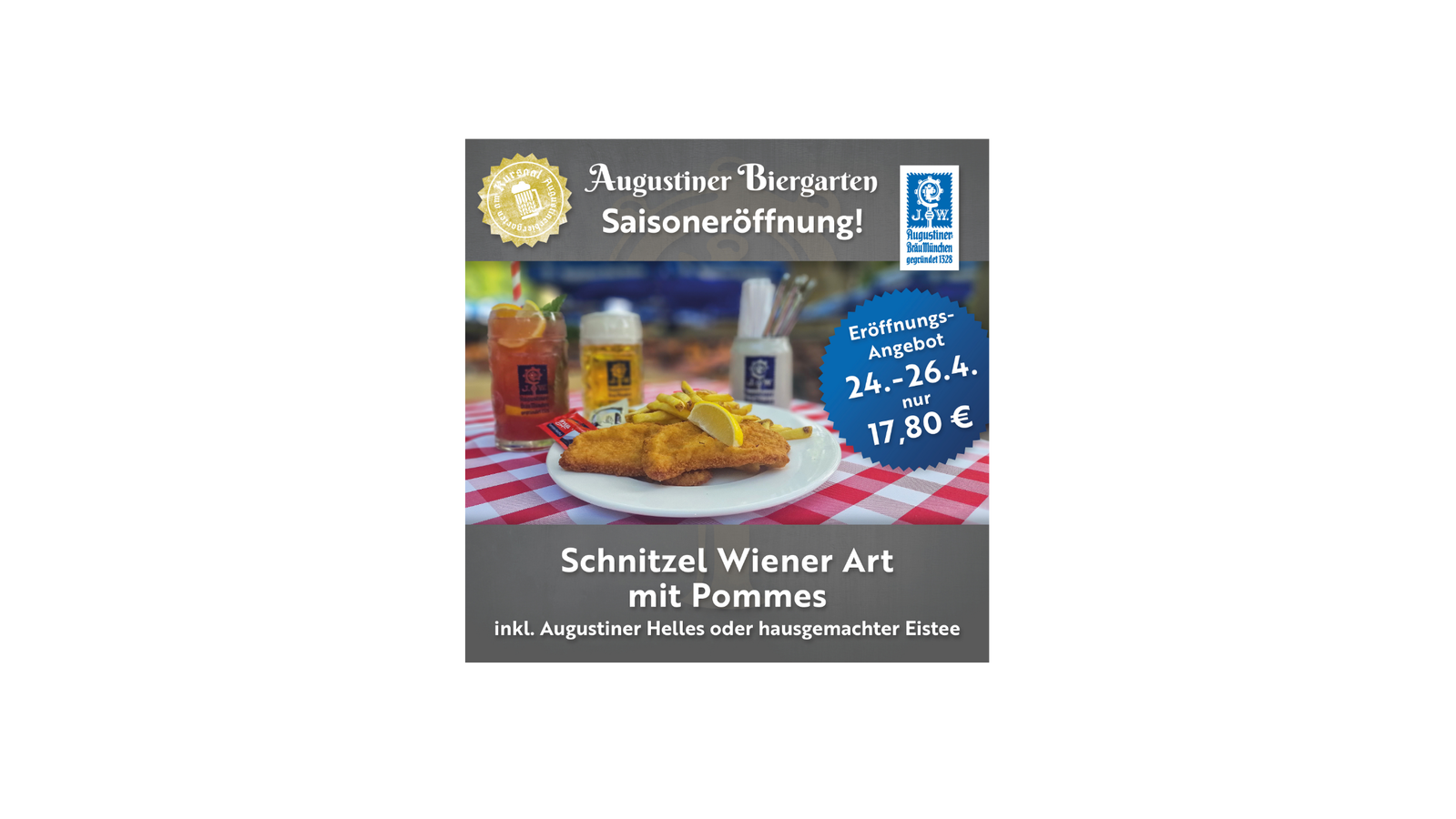 Schnitzel mit Pommes Angebot