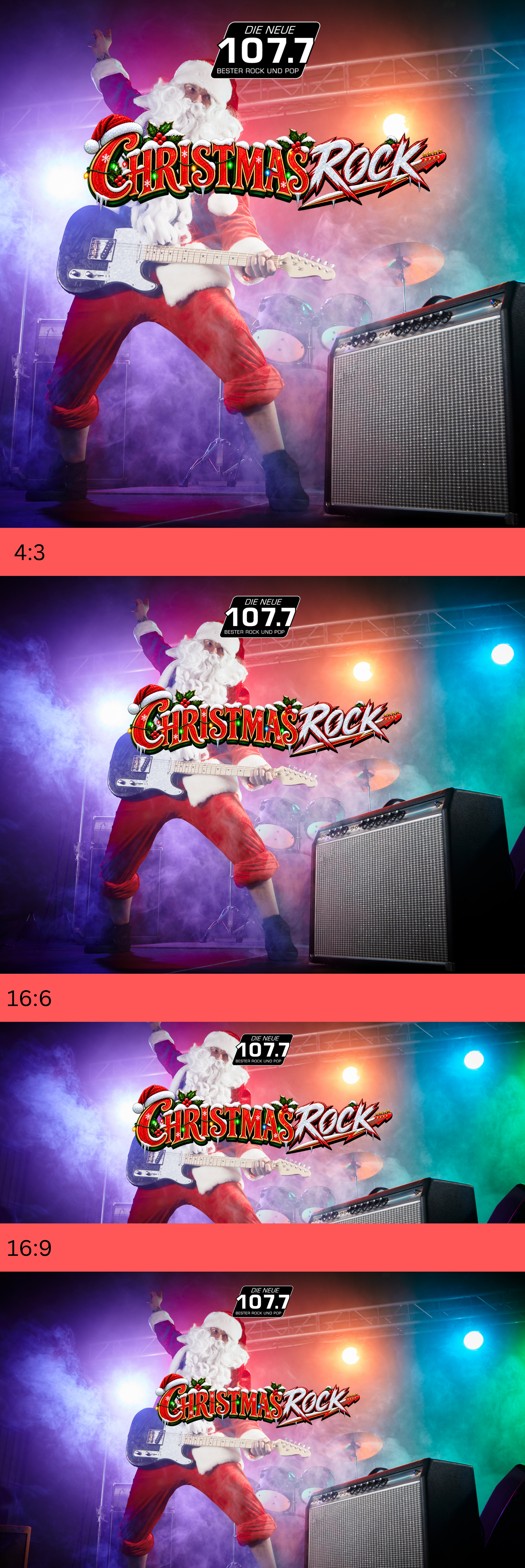 Christmasrock verschiedene Größen