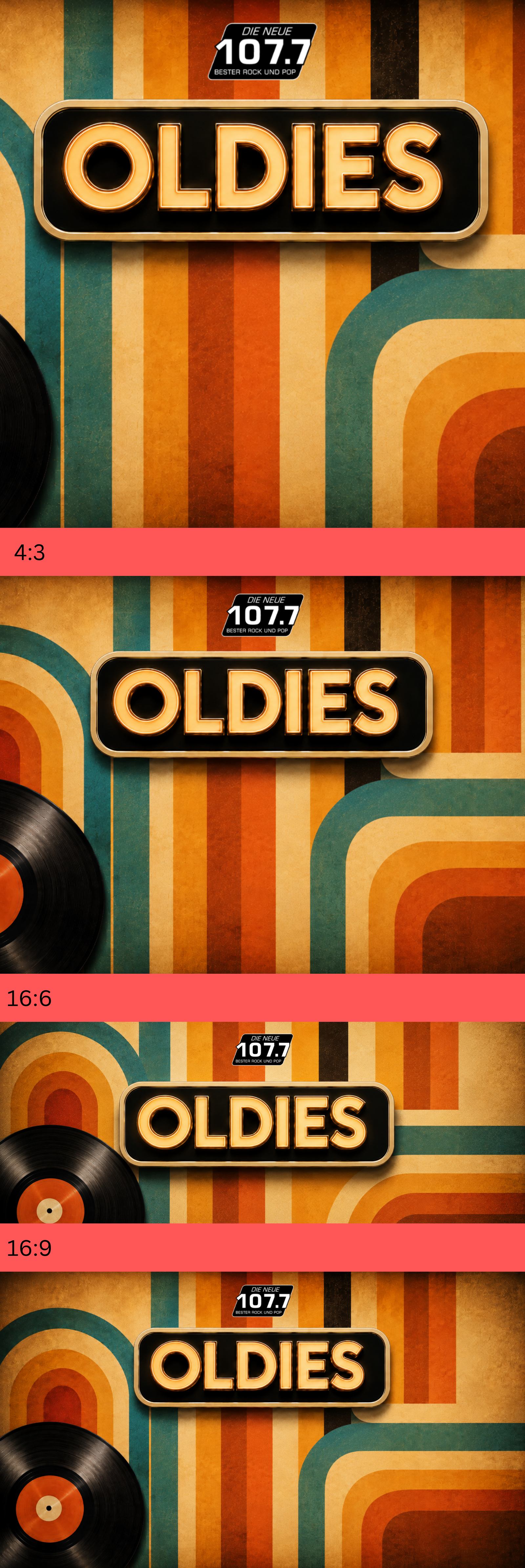 OLDIES BANNER versch. Größen