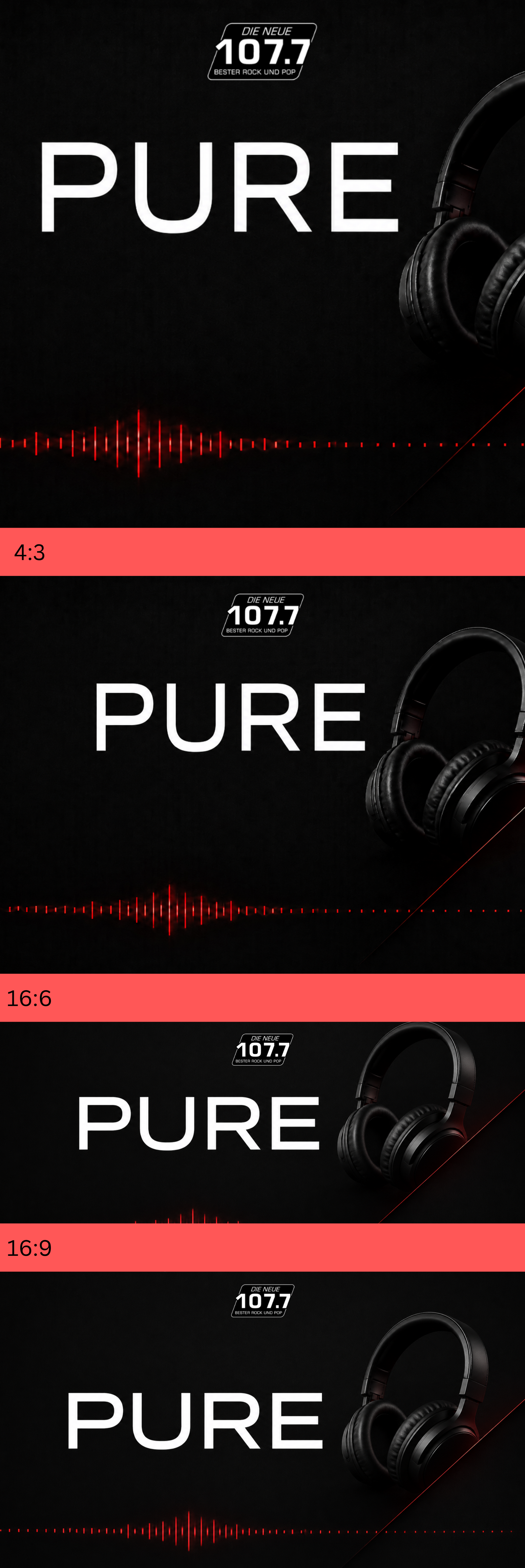 Pure Banner verschiedene Größen