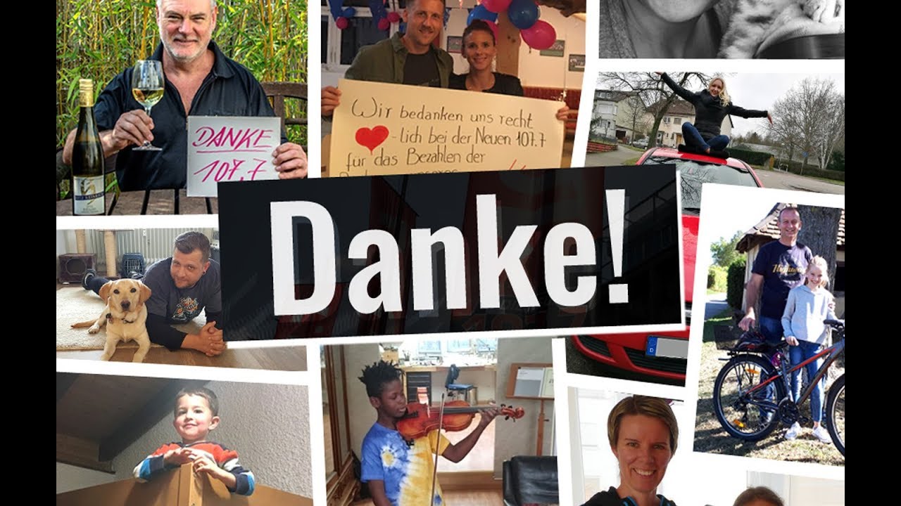 DIE NEUE 107.7 zahlt Deine Rechnung - wir sagen Danke!